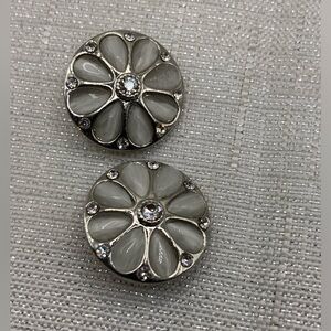 SOFT WHITE - Matching Snap Button Charms - Set of 2